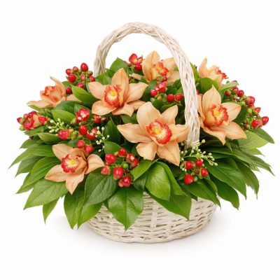 Корзина с цветами «Тайное желание»